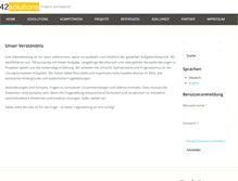 Tablet Screenshot of 42solutions.de